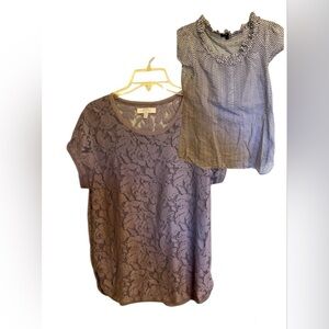 Zara Lace Blouse and GAP Blouse Set